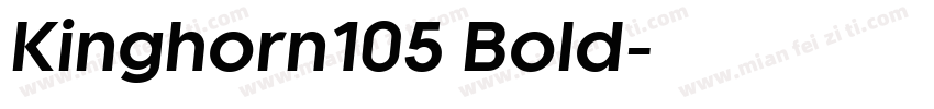 Kinghorn105 Bold字体转换